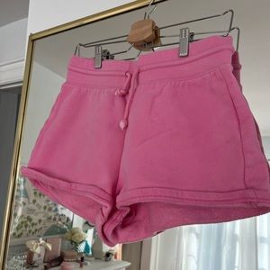 3/$30 TNA fleece shorts in Pink size Medium